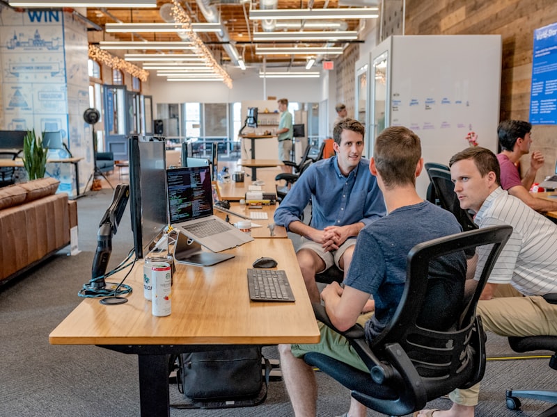 Modern technology office environment